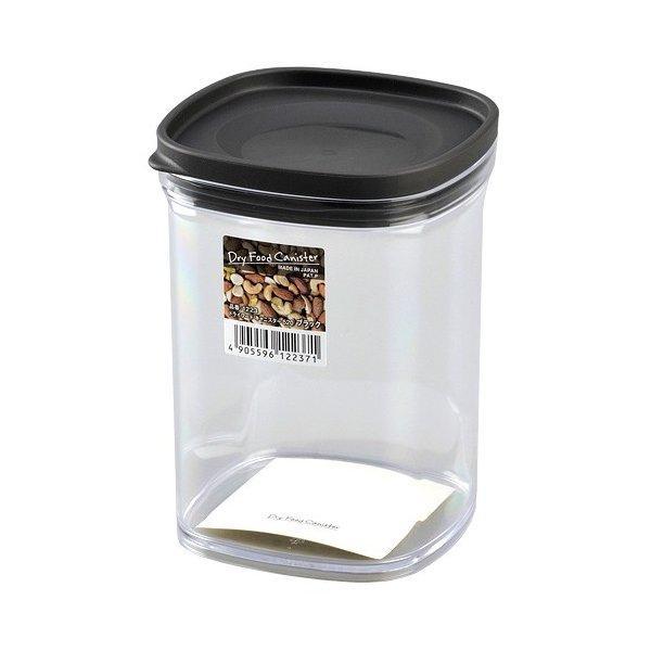 イノマタ化学 ドライフード キャニスター ５２０ BK ブラック キッチン用品 保存容器 ストッカー 乾物 ナッツ パスタ マカロニ 湿気防止ドライフード キャニスター ５２０ BK ブラック●スマートでスタッキングも可能なドライフードキャ...