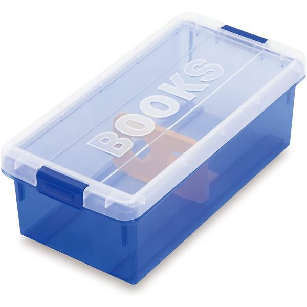 ●文庫本をすっきり収納文庫本ケース●フタが透明なのでタイトルが確認しやすい●文庫本約26冊（厚さ1.2cm目安）が収納可能●中身の整理に便利な仕切板付きカラー ブルーJANコード 4966149211379サイズ (約)幅18.1×奥行37...