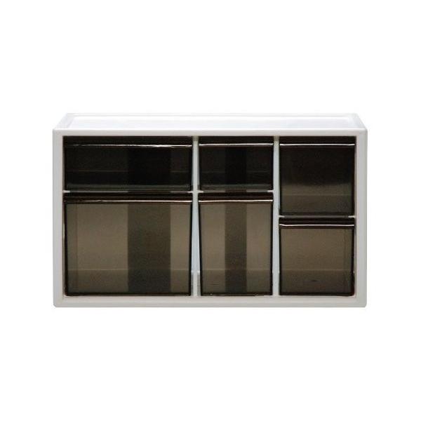 デスク周りの小物の整理・収納に最適ですサイズ D200×W280×H160mmカラー WH材質 本体/ハイインパクトスチロール樹脂　引き出し/スチロール樹脂