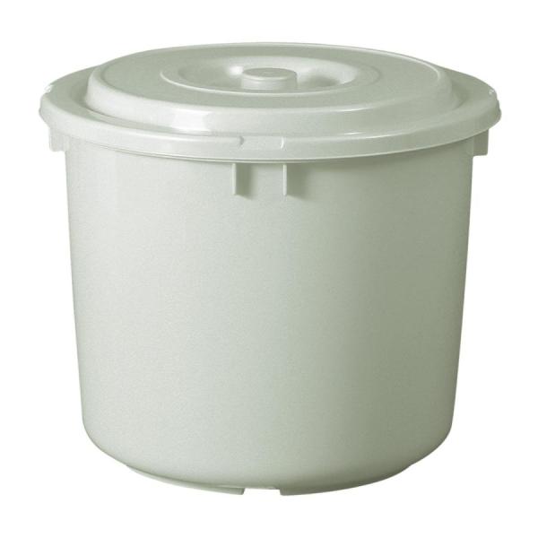 つけもの容器４０型(フタ付) グレー●季節に応じて様々な漬け物をお楽しみ頂けます。丈夫で水に強いポリエチレン製なので、安心してお使いいただけます。便利な上フタと押しフタ付きです。白菜漬け、ぬか漬け、キムチ、梅干しなど様々な漬物づくりにお使い...