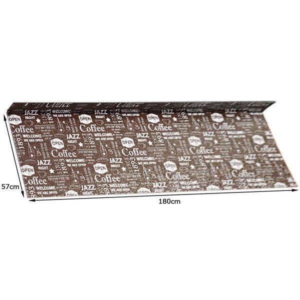 汚れてもサッと拭けるので清潔なキッチンマットキッチンマットレギュラーカフェ カフェブラウン●発泡クッション使用で弾力があり、立ち仕事もラクラク●L字型マットでゴミをブロック●裏面にスベリ止め機能付き●使わない時はたためます・カラー：カフェブ...