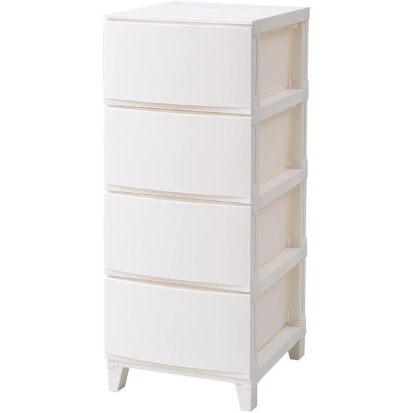 他サイト： 【販売価格】SANKA　ルームスシェード　4段　RSD-S344　WH　4990127217442　衣装ケース　整理整頓　収納　ホワイト　サンカの商品画像