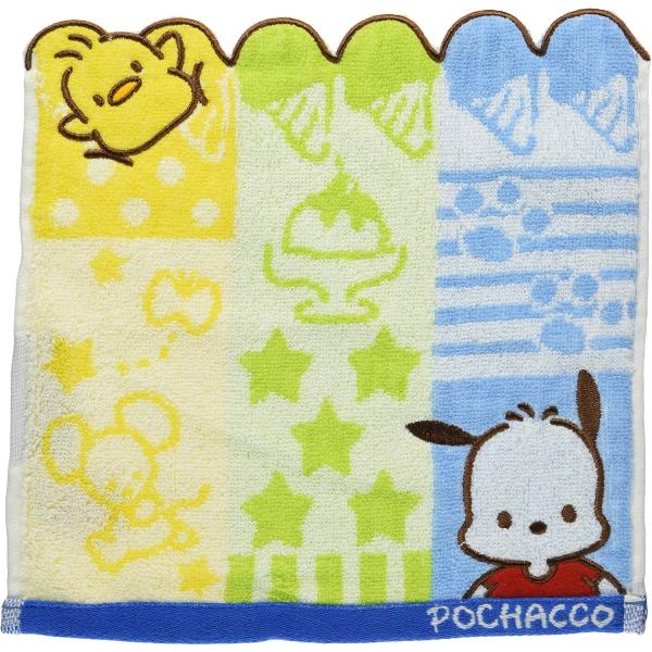 丸眞 ハンドタオル シャンブルポチャッコ  サンリオ キャラクター かわいい 綿100％ プレゼント ギフトハンドタオル シャンブルポチャッコ●刺繍がかわいいポチャッコのタオルハンカチです。【 綿100％ 】綿100％なので、心地の良い手触...