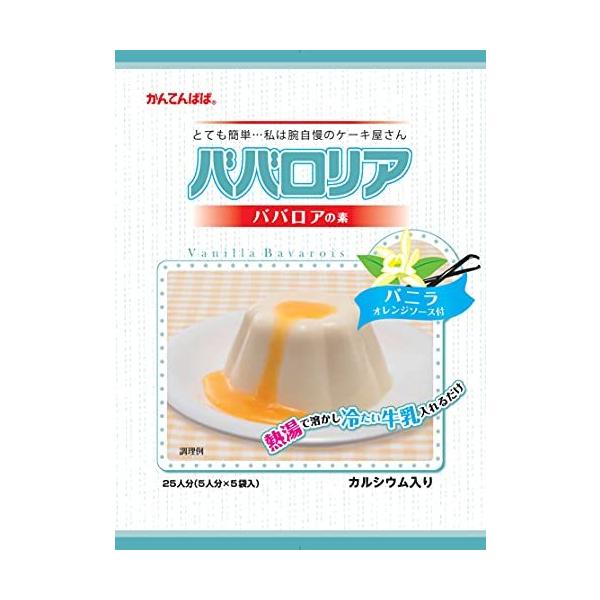 伊那食品 ババロリア ババロアの素 バニラ オレンジソース付 500g 業務用 ババロア