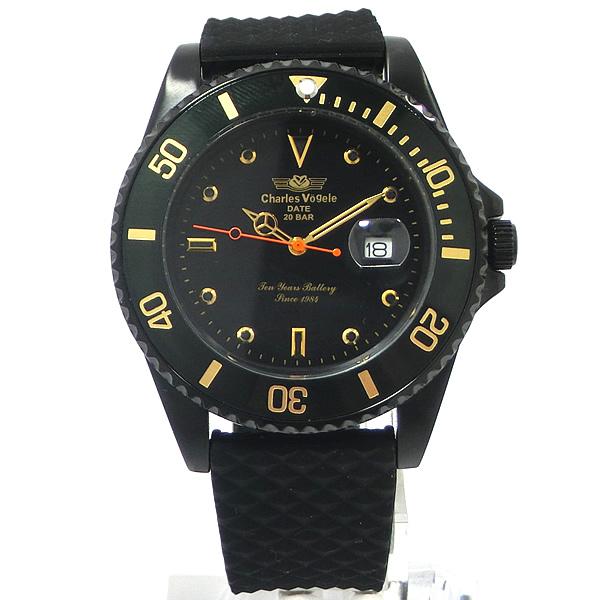 Charles Vogele　腕時計　【新品未使用】 Charles Vogele（シャルルホーゲル） 腕時計 200m防水 43mm メンズ