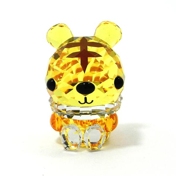 スワロフスキー SCS クリスタル タイガー 虎 置物【美品】 SWAROVSKI スワロフスキー トラ タイガー Asian Symbols Tiger