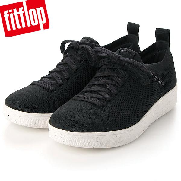 フィットフロップ レディース スニーカー 靴 レースアップ  ブラック  FITFLOP RALLY e01 MULTI-KNIT TRAINERS FB6-001【新品特価セール】
