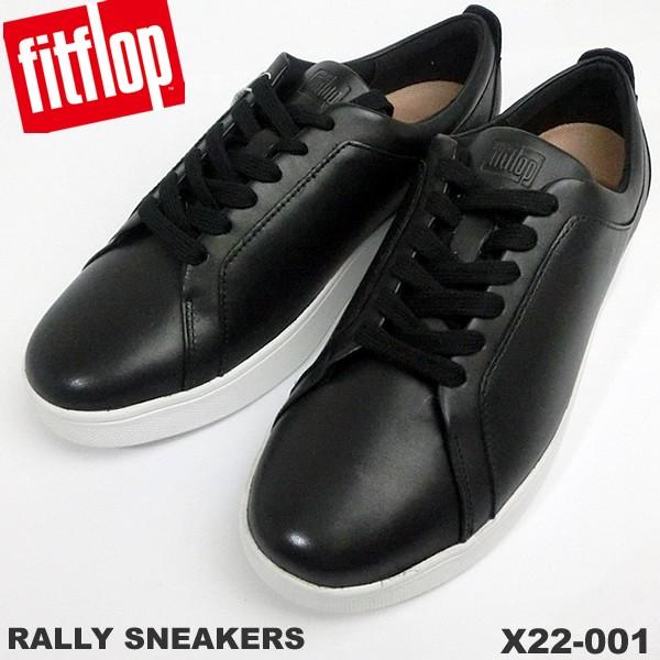 【サイズ限定SALE US6/23cm】フィットフロップ レディース スニーカー レザーシューズ 靴 fit flop FITFLOP RALLY SNEAKERS X22-001 BLACK