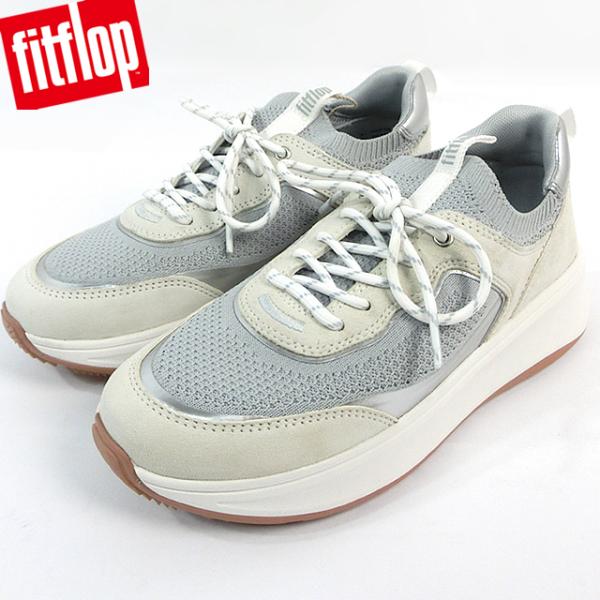 フィットフロップ レディース スニーカー シューズ 厚底 FITFLOP F-MODE スエード ニット フラットフォーム スリッポン IV1-C18