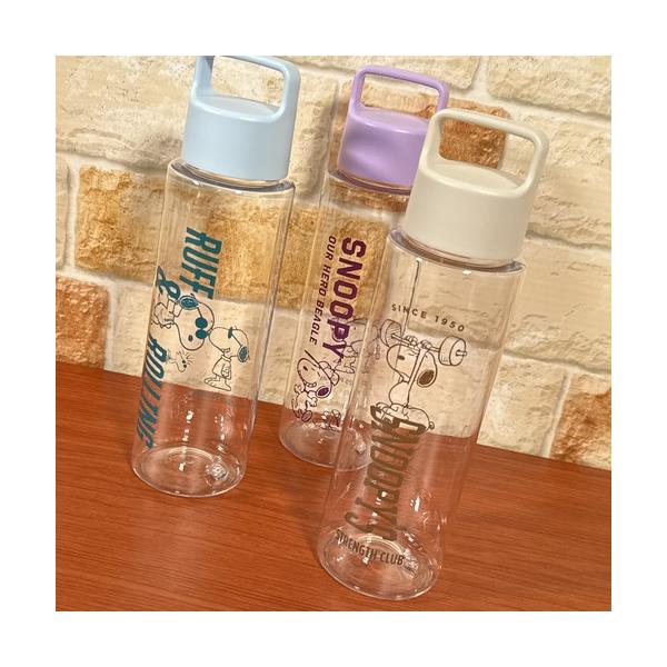 ピーナッツ/スヌーピー ハンディクリアボトル 500ml SPZ-4281-3 /ブルー パープル ベージュ