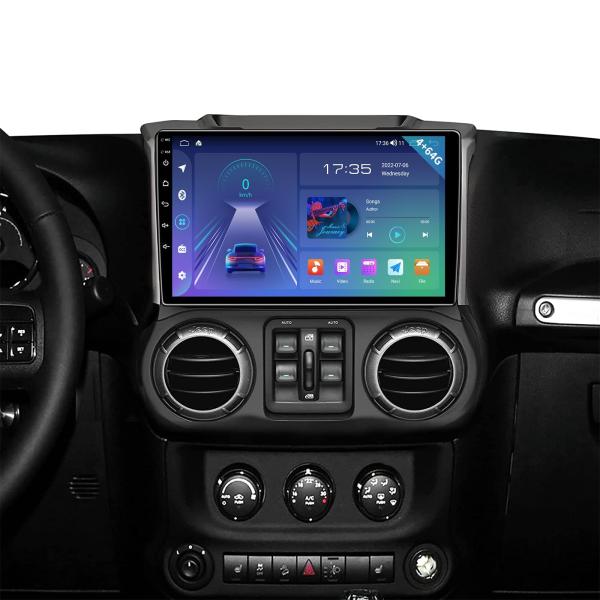 4+64 カーラジオステレオ ジープ ラングラー JK コンパス グランドチェロキー ダッジ・ラム CarPlay Android Auto用