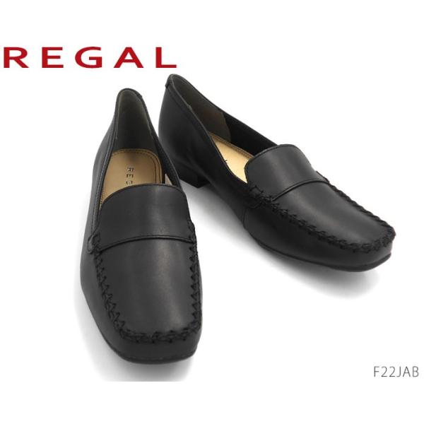 REGAL Shoe & Co. ブラック モカシン REGAL Shoe＆Co. デッキシューズ モカシン リーガルシューアンド