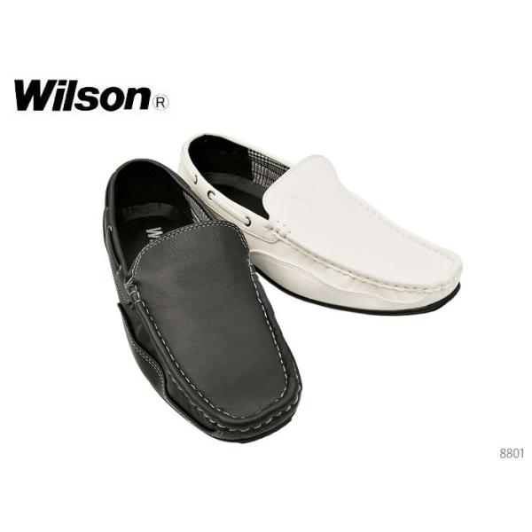 ウィルソン Wilson 8801 メンズドライビングシューズ デッキシューズ モカシン ローファー...