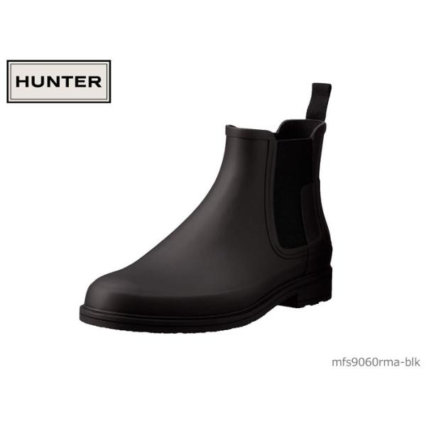 HUNTER ハンター メンズ リファンド チェルシー ブーツ ブラック
