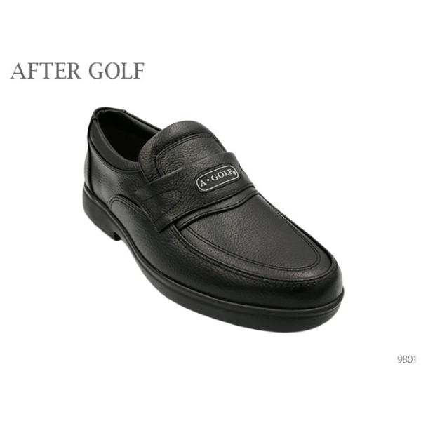 After Golf アフターゴルフ 9801 革靴 ビジネスシューズ 超軽量 幅広 4E 靴