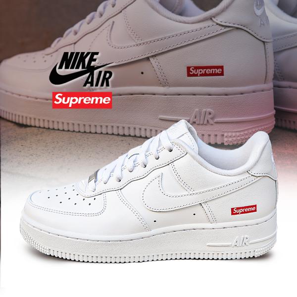 NIKE AIR FORCE 1 LOW / SUPREME WHITE × RED ナイキ エアフ...