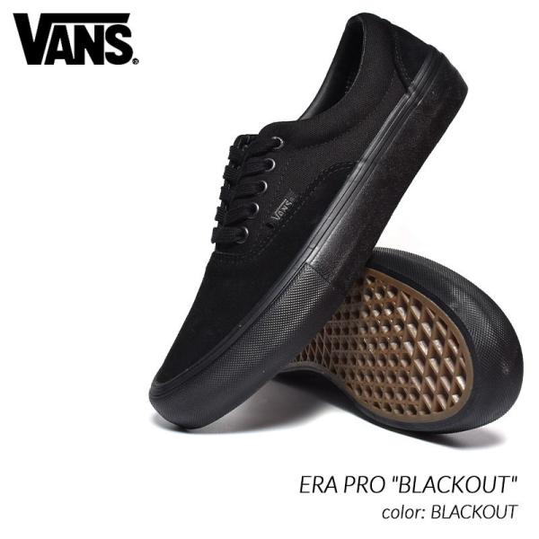 靴 Vans Era Pro Blackout us9 VN000VFB1OJ Vans ERA Pro Blackout women's size 8 Athletic shoes old