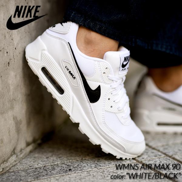 NIKE WMNS AIR MAX 90 &quot;WHITE/BLACK&quot; ナイキ ウィメンズ エアマック...