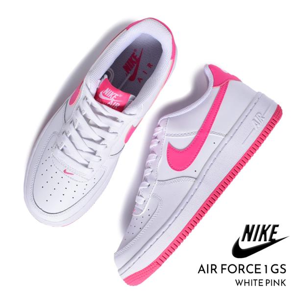 Nike Air Force 1 ホワイト/ピンク NIKE AIR FORCE 1 GS WHITE/MEDIUM SOFT PINK/WHITE – mita sneakers
