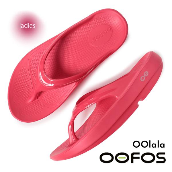 最終お値引き！Oofos ビーチサンダル ネオンベリー　oolala OOFOS ウーフォス ウーララ サンダル OOlala Neon Berry ( 国内