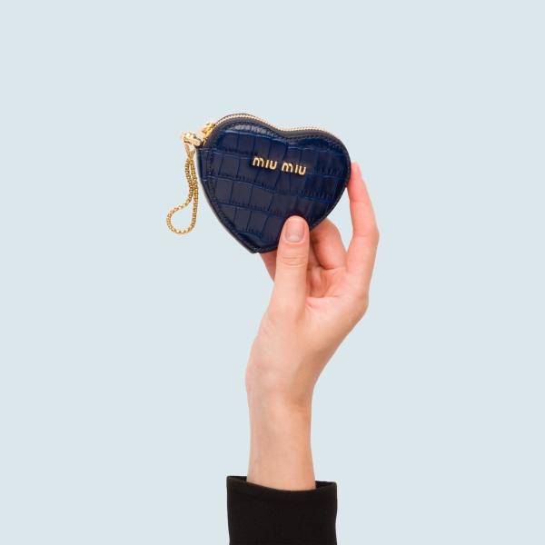 ミュウミュウ Miu Miu ブランド キーケース キーホルダー キーリング Miu ブルー ハート ゴールド クロコダイル プリント ハート カーフレザー 5tl35b8gf0016miumiu5tl35b8gf0016 ブランドショップprecious