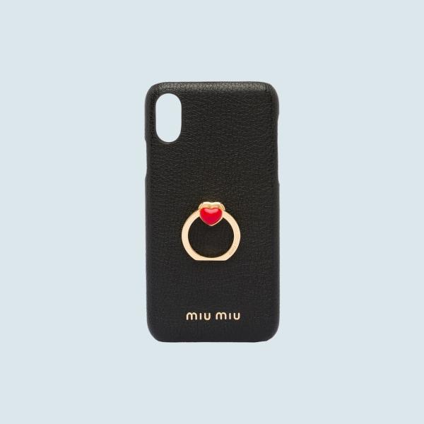 ミュウミュウ Miu Miu Iphone X ブラック Iphonex 限定 アイフォンケース アイフォンケース はこぽす対応商品 Iphonexs ブラック ゴールド ハート メタル リング マドラスレザー 5zh05caqf0002miumiu5zh05caqf0002 ブランドショップprecious