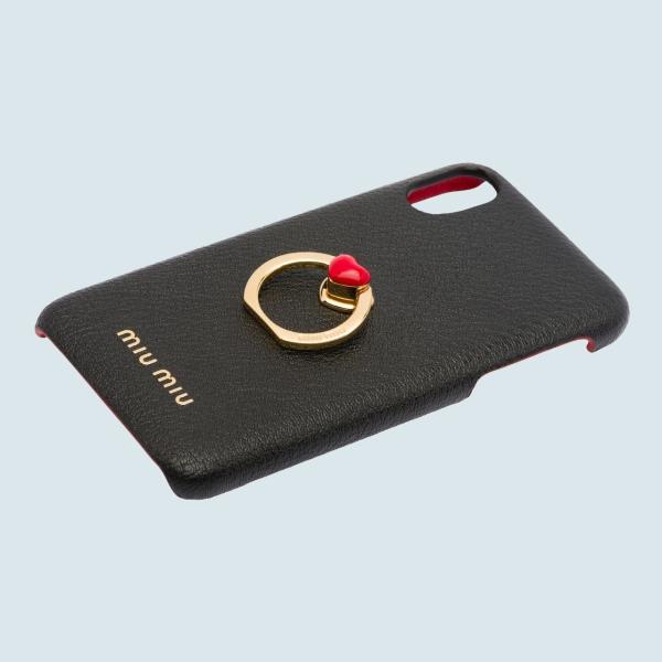 ミュウミュウ Miu Miu Iphone X ブラック Iphonex 限定 アイフォンケース アイフォンケース はこぽす対応商品 Iphonexs ブラック ゴールド ハート メタル リング マドラスレザー 5zh05caqf0002miumiu5zh05caqf0002 ブランドショップprecious