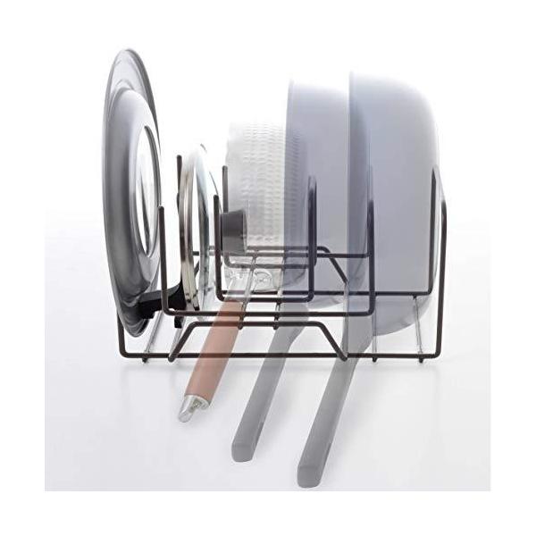 Arnestアーネスト重ねて立てられる 省スペースフライパンスタンド A77228