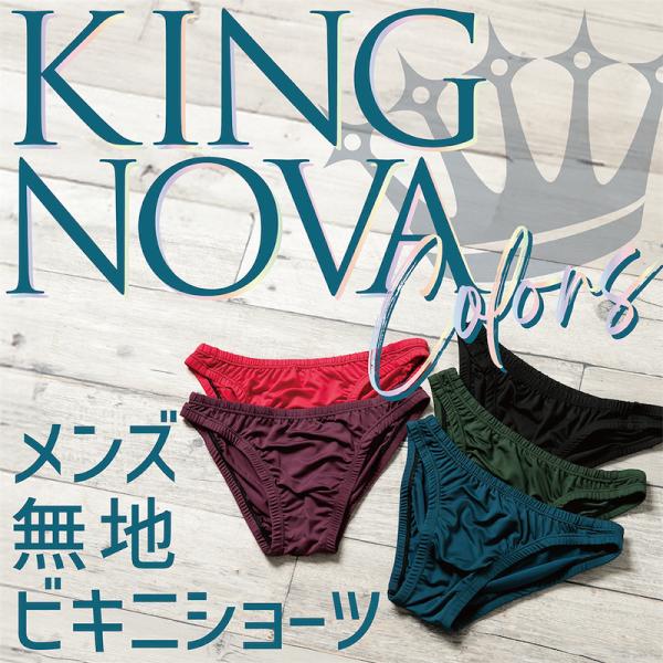 ビキニ パンツ メンズ キングノバ 男 男性  メリット 評判 人気 おすすめ 下着 肌着 快適 プレジェリー M L LL 黒 赤 グレー