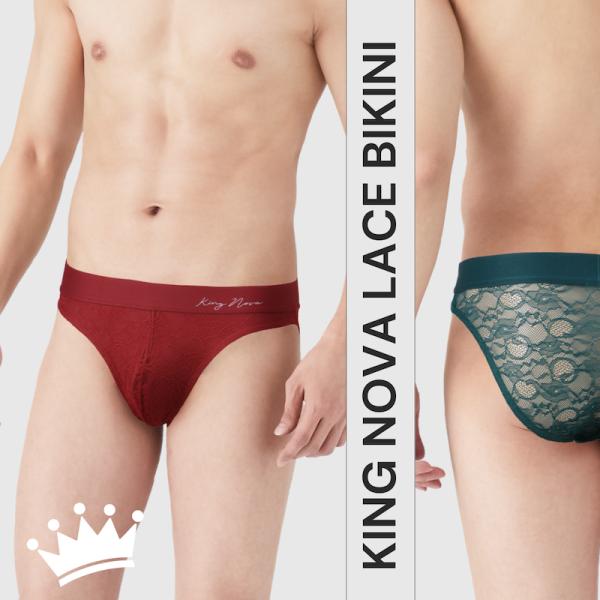 総レース ビキニ パンツ メンズ KINGNOVA 男性 キングノバ 下着 肌着 快適 プレジェリー
