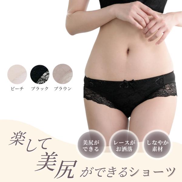 楽して美尻 ショーツ レース パンティ 下着 女性下着 ランジェリー プレジェリー 伸びる 10代 20代 30代 40代 お買い得価格