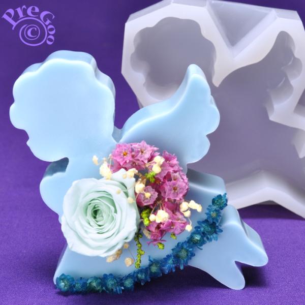 ◆完成サイズ： 8.2×8.0×高2cm 型いっぱいまでのワックス容量 約68g◆製品サイズ： 10×9×高2.3cm置くタイプのワックスサシェ型です。自立して立たせることができますのでドライパーツ等をデコレーションして玄関や棚やテーブルに...