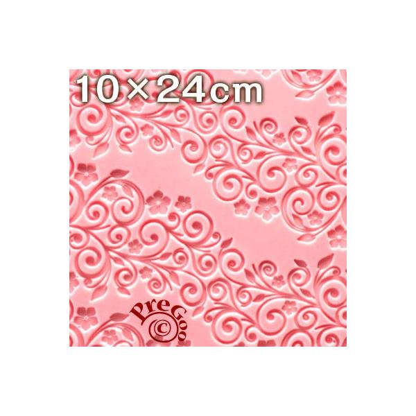 ■四角のシリコンモールドなどの底に敷いて使用します。柔らかいシリコン製なので、シートが剥がれやすく、簡単にアラベスクの模様のついた石けんをつくることができます。丸く囲ってキャンドル(ロウソク)づくりにも使用できます。また食品にもOKですので...