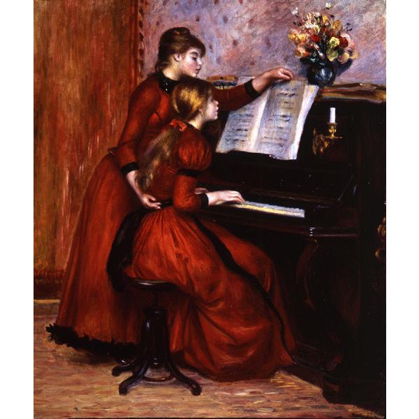 絵画 インテリア ルノワール ピアノのレッスン 所蔵 ジョスリン美術館 原画同縮尺近似8号 Buyee Buyee Japanese Proxy Service Buy From Japan Bot Online