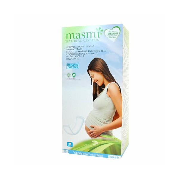 Masmi オーガニックコットン お産パッド/尿漏れパッド 10枚（32cm）