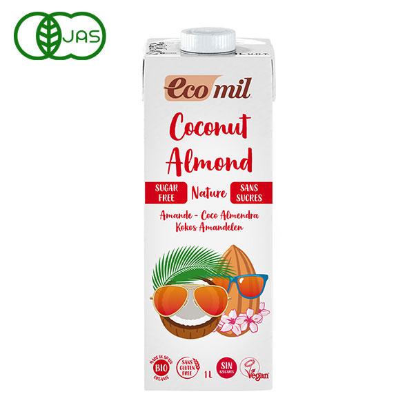 EcoMil（エコミル）   有機ココナッツ＆アーモンドミルク   ストレート（無糖） 1000ml