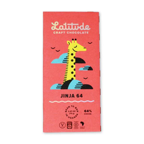 ウガンダ中東部のカカオ豆をつかった特徴ある味ウガンダの南部・ヴィクトリア湖の北側沿岸にあるウガンダ第二の都市「ジンジャ」の肥沃な土地で育ったカカオ豆を使用。コーヒーやスパイス、ウッディーさを感じさせる濃厚な味わい。ラティテュードクラフトチョ...