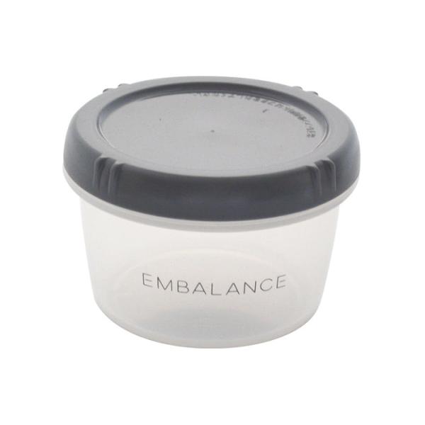 EMBALANCE ROUND CONTAINER（エンバランスラウンドコンテナ） グレー S（250ml） 【エンバランス】