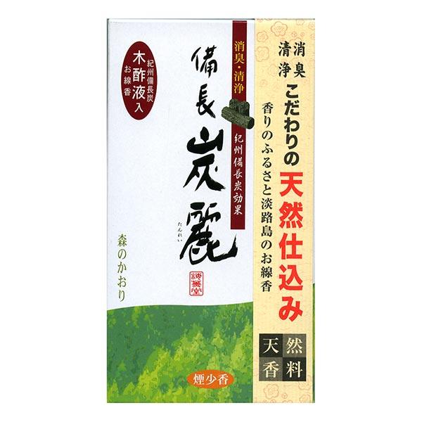 梅薫堂 紀州備長炭木酢液入り   備長炭麗（びんちょうたんれい） 森のかおり 120g