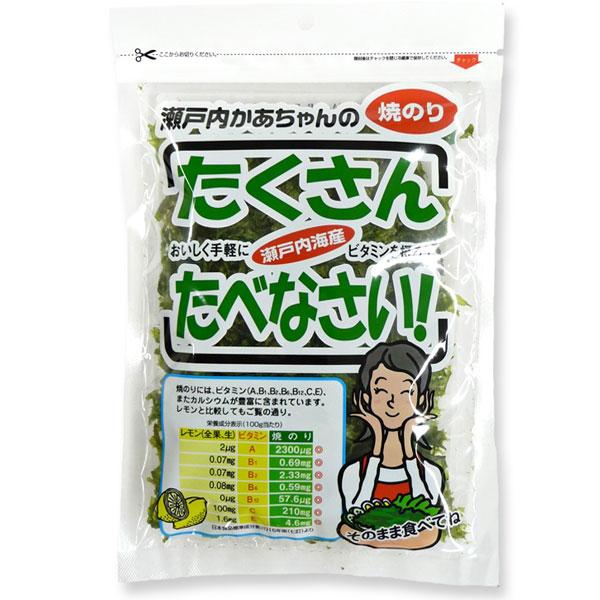 オカベ 瀬戸内かあちゃんの焼のり たくさんたべなさい！ 8g : プレマ
