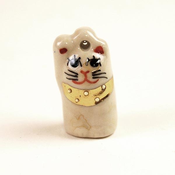 アポロシン招き猫 ミニ 金 高さ約30×横17×奥行15（mm） : プレマ