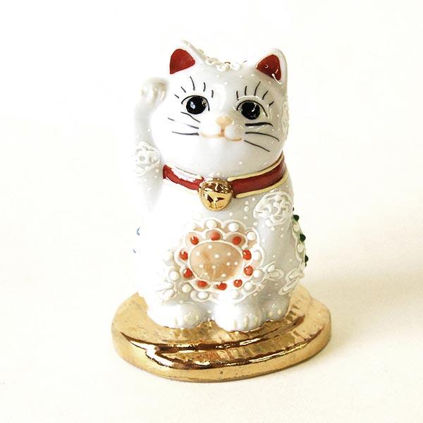 アポロシン招き猫 小判のり 高さ約95×横65×奥行56（mm） : プレマ