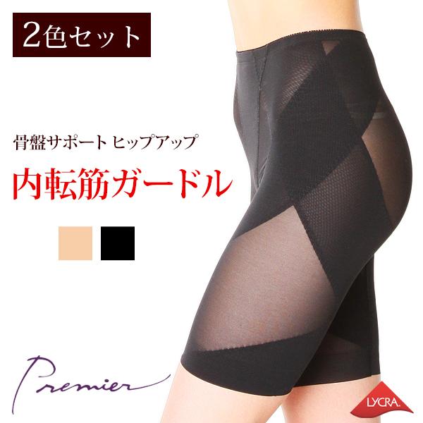 内転筋骨盤ガードル 2色各1枚 合計2枚セット 補正下着 矯正 産後 ヒップアップ お腹引き締め ぽっこりお腹 ハード 太もも 下腹 加圧 一枚履き 薄手 40代 LDK掲載