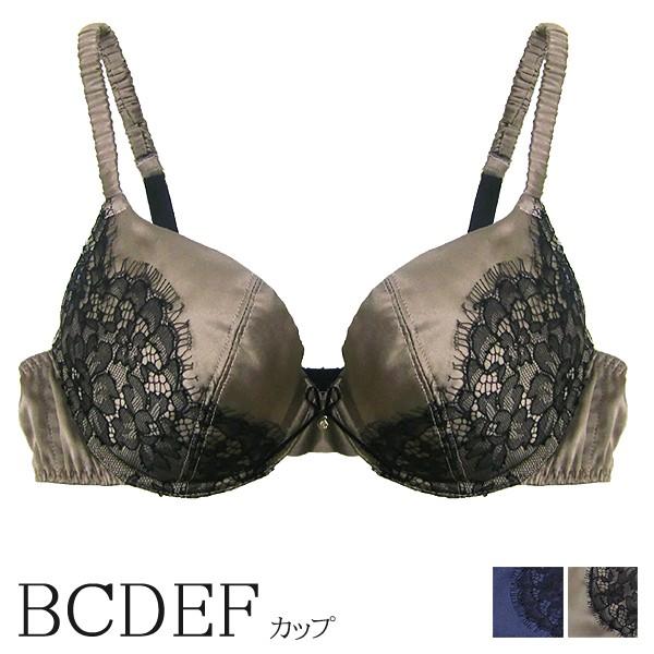 ブラジャー ぶらじゃー シルクブラ レース Bカップ Cカップ Dカップ Eカップ Fカップ ブラウン ネイビー 紺 ランジェリー 高級下着 日本製 クレマチス 30代 40代
