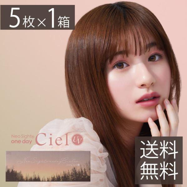 ポイント消化 送料無料 ポイント15倍 Aire ネオサイトワンデーシエルＵＶ（5枚入） 1箱 (ciel) カラコン