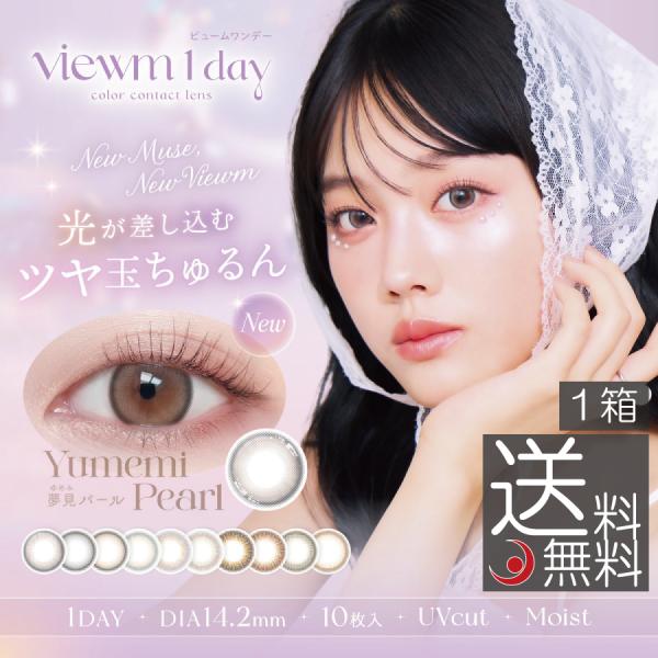 ビュームワンデー Viewm1day (1箱10枚入)　1箱 平松想乃 送料無料 カラコン コンタクト 度あり 度なし