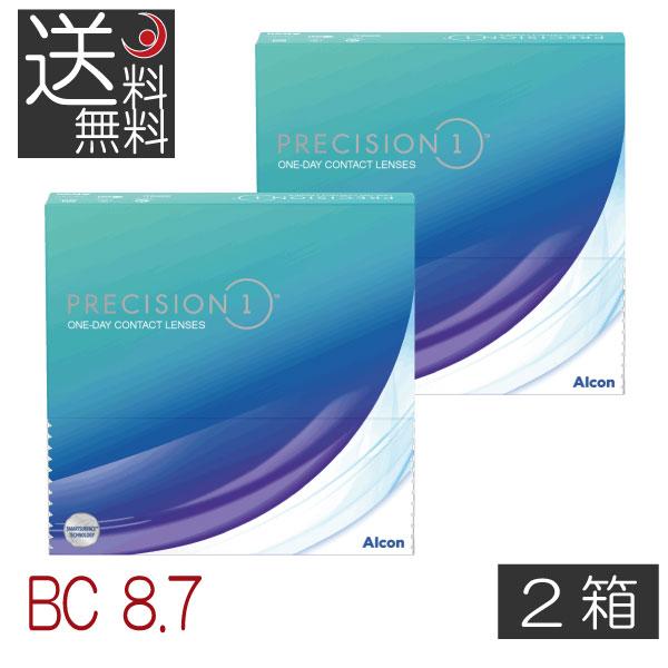 コンタクト BC8.7 プレシジョンワン 90枚入 　2箱 1日使い捨て ワンデー 1day コンタクトレンズ アルコン Alcon シリコン ハイドロゲル (pre)