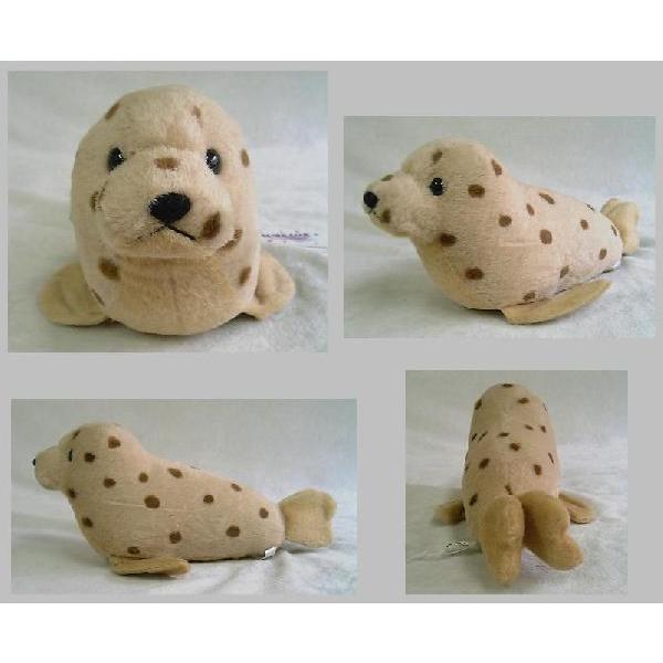 アザラシS 茶ブチ : るーくのぬいぐるみやさん - 通販 - Yahoo