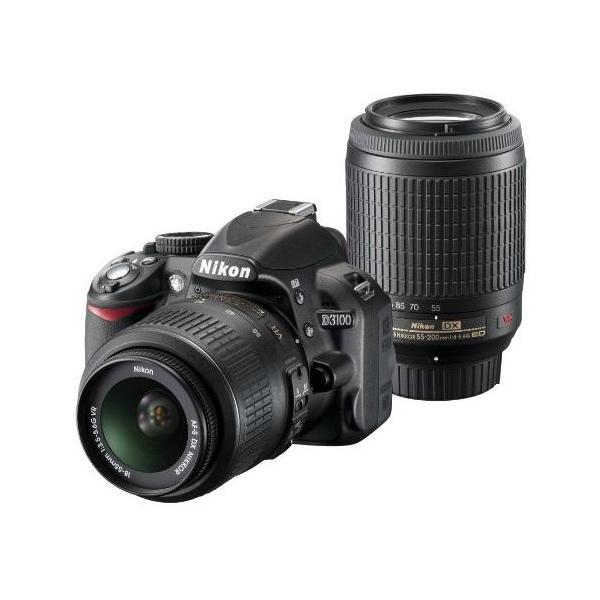 ニコン（Nikon） 中古 1年保証 美品 Nikon D3100 18-55mm 55-200mm VR