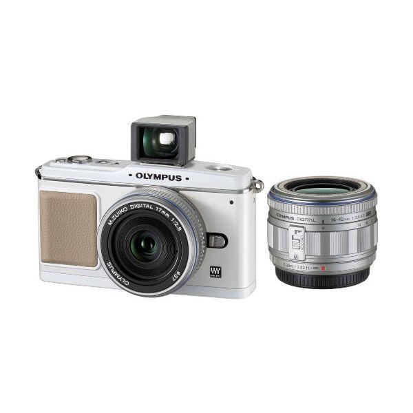中古 1年保証 良品 OLYMPUS PEN E-P1 ツインレンズキット ホワイト 